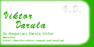 viktor darula business card